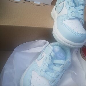 Nike Kids Sky Blue and White Sneakers